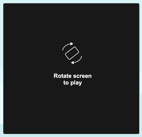 Black Screen Orientation Checker